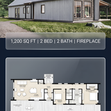 Cabin exterior floor plan blueprint 202607301300 3 x4