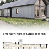 Cabin exterior floor plan blueprint 202607301300 x4