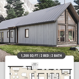 Cabin exterior floor plan badge 202607301300 x4