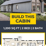 Cabin exterior floor plan blueprint 202607301300 2 x4