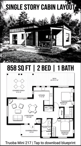 Single story cabin layout blueprint 202607310530 x4.png
