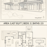 Architectural draft with floor plan 202607312333 x4