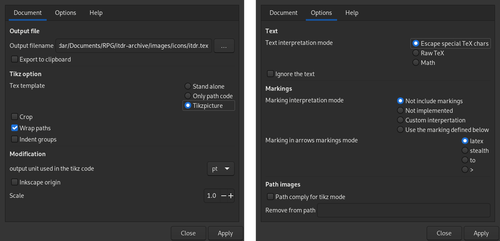 tikz export plugin