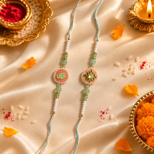 Premium handcrafted designer rakhi Set of 2