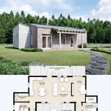 House plan with exterior render 202607310541 x4