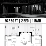 Single story cabin layout blueprint 202607310705 x4