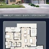 Modern house floor plan blueprint 202607310727 x4