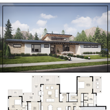 Modern ranch house floor plan 202607310611 x4