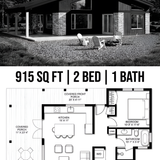 Single story cabin layout blueprint 202608030642 x4