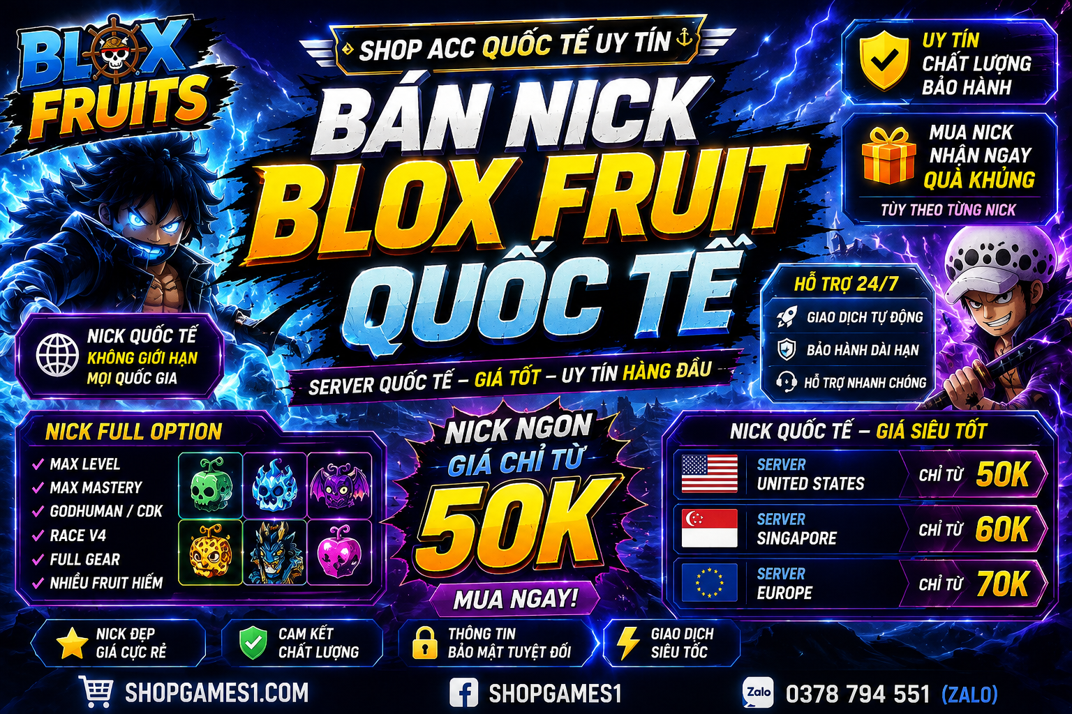 BÁN NICK BLOXFUIRT QUỐC TẾ