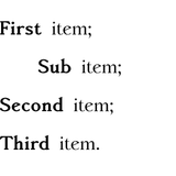 list description