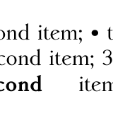 list inline