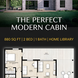 Modern cabin floor plan blueprint 202607292337 x4