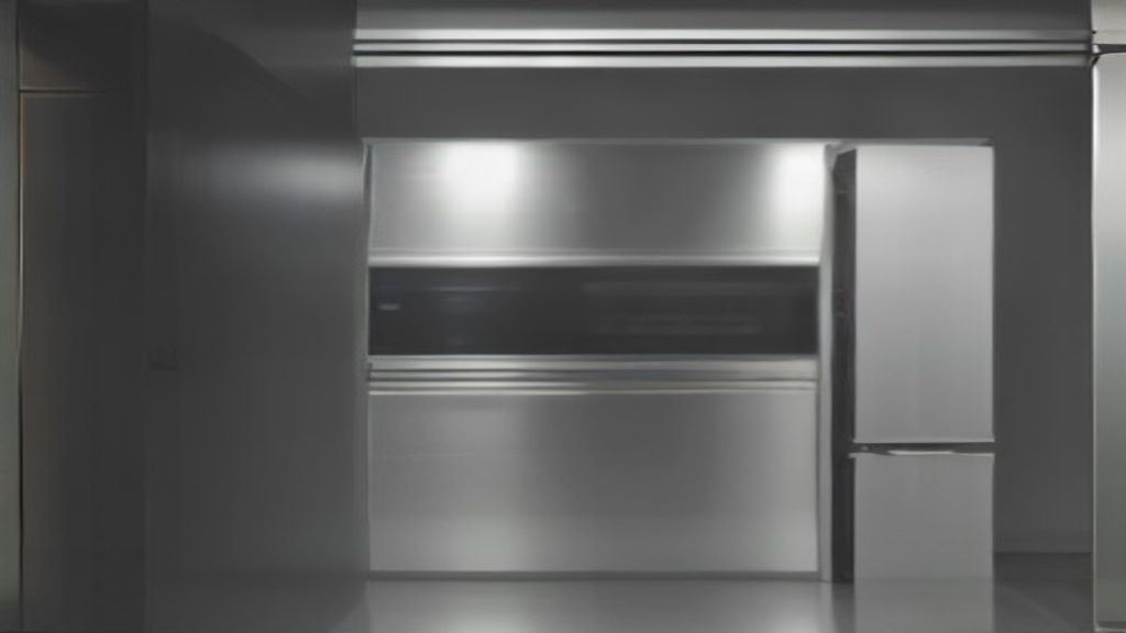 Kitchen manager comparing door and drawer undercounter refrigerator layouts on a cook line
