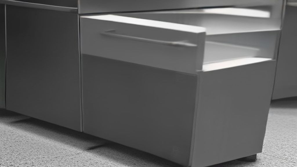 Kitchen manager comparing undercounter refrigerator door and drawer configurations