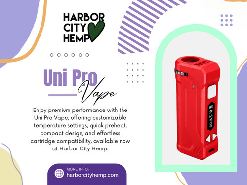 Keeping the Uni pro vape inside a hot vehicle, in direct sunlight, or in damp conditions may affect both battery life and overall performance.

For more info visit here: https://harborcityhemp.com/product/yocan-uni-pro/

Contact: Harbor City Hemp
Address: 186 Specialty Pt, Sanford, FL 32771
Phone: 619-639-4386

Read Our Blogs:
https://harborcityhemp.weebly.com
https://harborcityhemp.tumblr.com/
https://harborcityhempcbd.wordpress.com/

More Links:
https://direct.me/harborcityhemp
https://harborcityhemp.livejournal.com/profile/
https://harborcityhemp.mystrikingly.com/