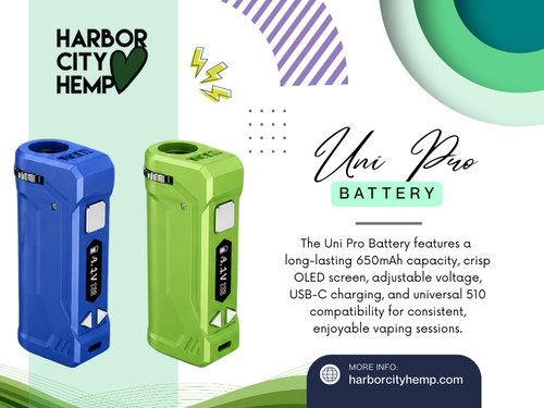 A device may appear to have battery problems when the real issue is residue around the cartridge connection. Cleaning the threading regularly helps maintain a solid connection between the cartridge and the Uni pro battery.

For more info visit here: https://harborcityhemp.com/product/yocan-uni-pro/

Contact: Harbor City Hemp
Address: 186 Specialty Pt, Sanford, FL 32771
Phone: 619-639-4386

Read Our Blogs:
https://harborcityhemp.jimdofree.com/delta-9-thc-chocolate/
https://6a4f4595d8109.site123.me/blog/delta-8-thc-distillate
https://sites.google.com/view/harborcityhemp/thc-hard-candy

More Links:
https://joy.bio/harborcity
https://www.blurb.com/user/harborcity
https://vimeo.com/harborcityhemp