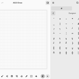 ascii draw custom palette