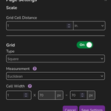 wargame page settings