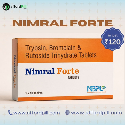 Having clear and reliable healthcare information makes it easier to choose the right products. Nimral Forte is a healthcare product that should be used only as directed by your doctor or according to the instructions on the product label. Understanding how to use healthcare products correctly is an important part of responsible healthcare.

Always read the product label before use and never exceed the recommended instructions. If you have questions about Nimral Forte, or if you are pregnant, breastfeeding, have allergies, or take other medicines, speak with your healthcare provider before using it.

At Affordpill, we are committed to providing genuine healthcare products together with simple and trustworthy healthcare information. Our focus is on quality products, affordable pricing, secure online shopping, and excellent customer support. We want every customer to feel confident while shopping for healthcare products.

By staying informed and following professional medical advice, you can make better healthcare decisions. Affordpill is proud to support your healthcare journey with trusted products and reliable service.



Order Now:-https://www.affordpill.com/products/nimral-forte
E-mail :-info@affordpill.com
Address :-  D-67, Sector-6, Noida, Uttar Pradesh - 201301
Content No:- +91 9355791335, 9818310317