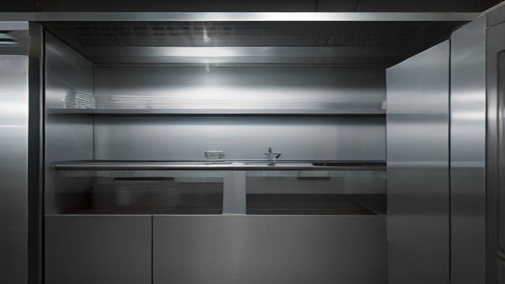 Clean commercial freezer with organized frozen inventory ready for service
