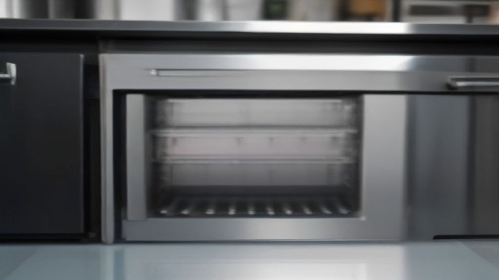 Kitchen manager comparing undercounter commercial refrigerator drawers at a prep station