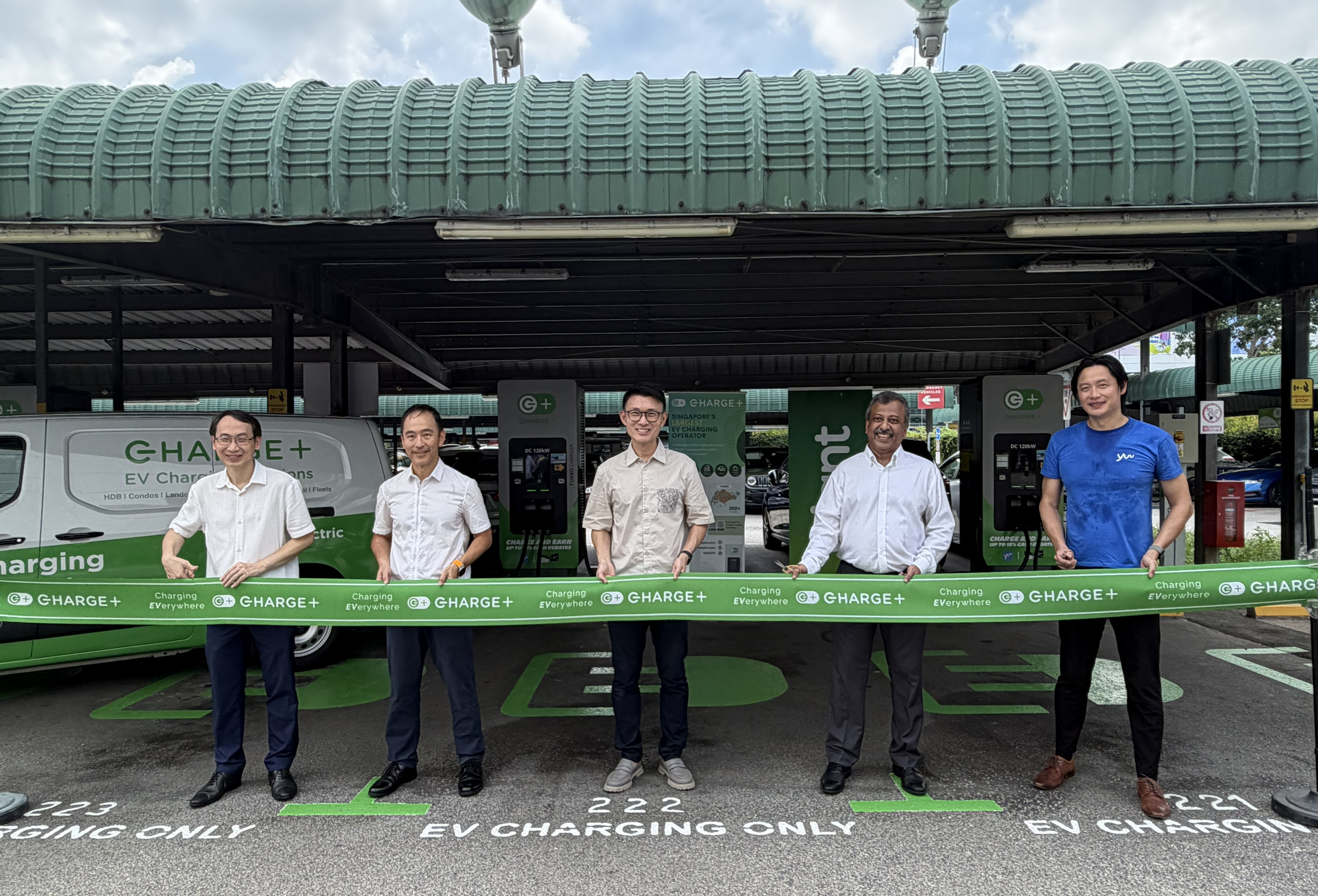 Charge+ ribbon-cutting ceremony at Giant Hypermarket, Tampines Retail Park