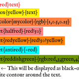 latex colors