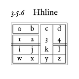table hhline