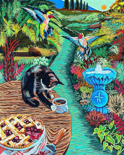 This Artist Made 30 Vibrant Paintings That Turn Everyday Scenes Into Dreamlike And Playful Worlds 69.jpg