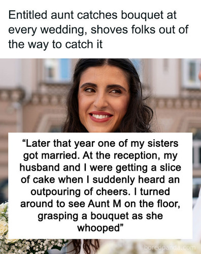 aunt obsessed catching bouquet sharing.jpg