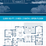 Blueprint design with floor plan 202607312255 x4