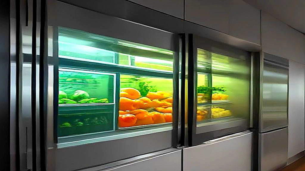 Clean ice merchandiser installed beside commercial refrigeration equipment