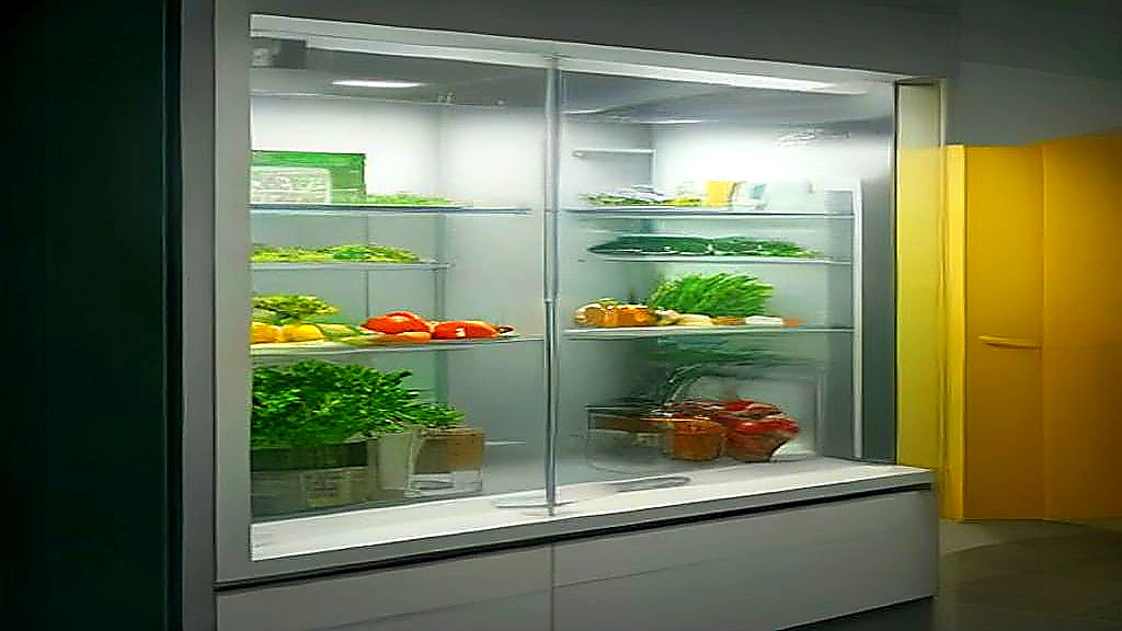 Clean glass door merchandising freezer installed beside commercial reach-in refrigeration