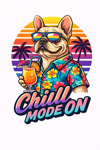 Chill Mode On 🌴 Retro Summer Dog Aesthetic Funny Vacation Graphic Design.jpg
