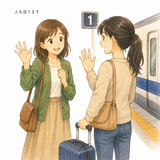 5. 人を送ります（ひとをおくります）— mengantar seseorang
