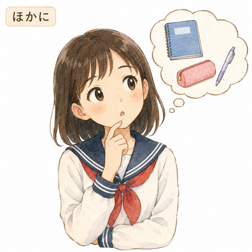 19. ほかに — selain itu yang lain.png