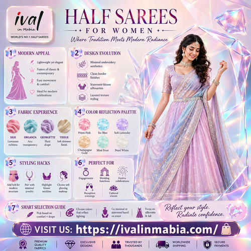 Step Into Tradition with Exclusive Half Sarees for Women.png
