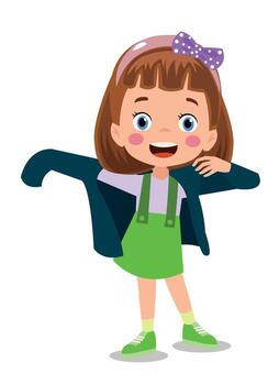cute little boy wearing clothes get dressed daily routine activity vector.jpg