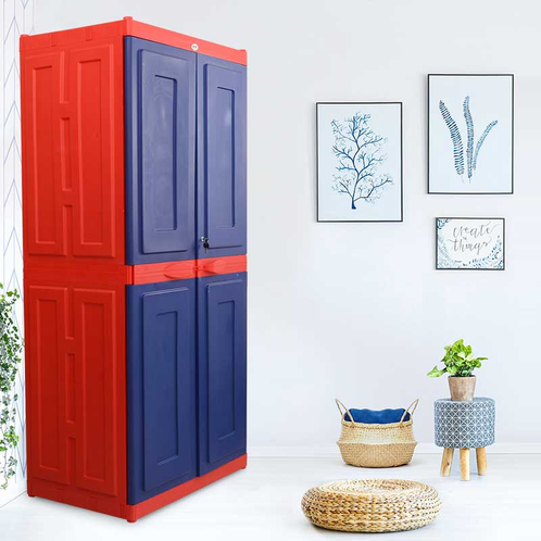 Supreme Symphony Blue Red Plastic Cupboard in Delhi – UNV.png