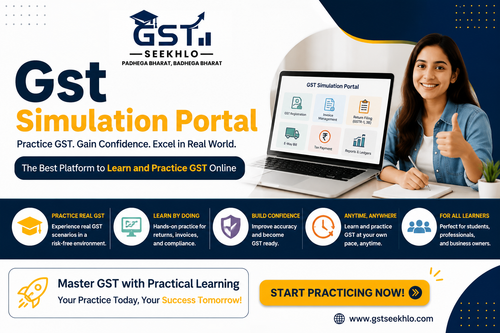 Want to learn GST without making costly mistakes? The GST Simulation Portal lets you practice GST filing, invoice generation, tax calculations, and compliance in a safe environment. Perfect for beginners, commerce students, accountants, and entrepreneurs.

Visit here - https://www.gstseekhlo.com/