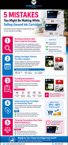Top 5 Mistakes You Might Be Making While Selling Unused Ink Cartridges Surplus Toner Catridges.png