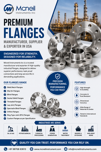 Flanges Manufacturer, Supplier & Exporter in USA | Mcneil Instrument.png
