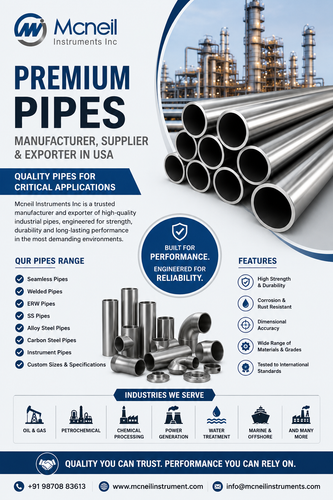 Pipes Manufacturer, Supplier & Exporter in USA | Mcneil Instrument.png