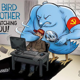 BIG BIRD BROTHER IS WATCHING YOU!