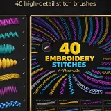Procreate brushes Pinterest pin 202607010831 x4