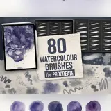 Watercolor tablet art Procreate 202607010831 x4