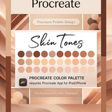 Skin tone palette Procreate brushes 202607011033