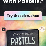 Pastel brushes on tablet 202607011029