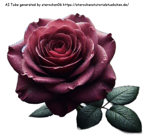 eine burgundfarbene rose (1)